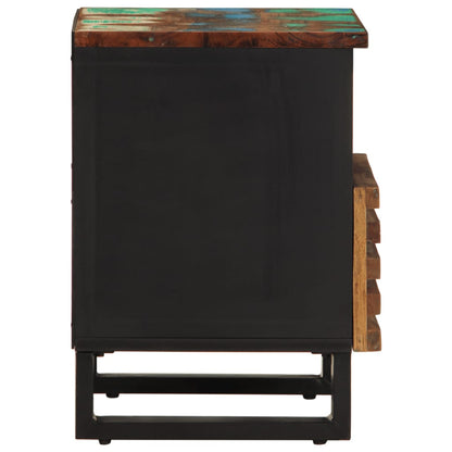 Mesitas De Noche 2 Uds De Madera Maciza Reciclada 40x34x46 Cm_3