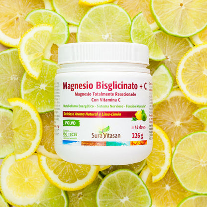 Magnesio Bisglicinato + C, Sura Vitasan, 226 gr