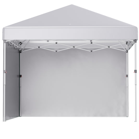 Outsunny Carpa Plegable 3x3 M Con Altura Ajustable Y Bolsa De Transporte Blanco_0