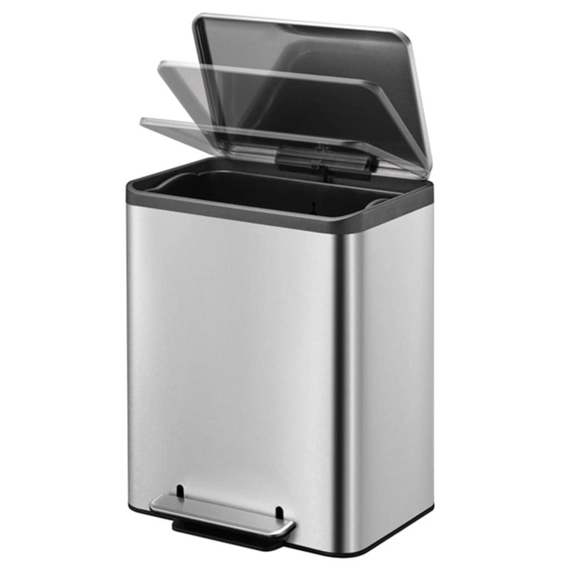 Eko Cubo De Pedal Ecocasa 30 L Plateado Mate_5
