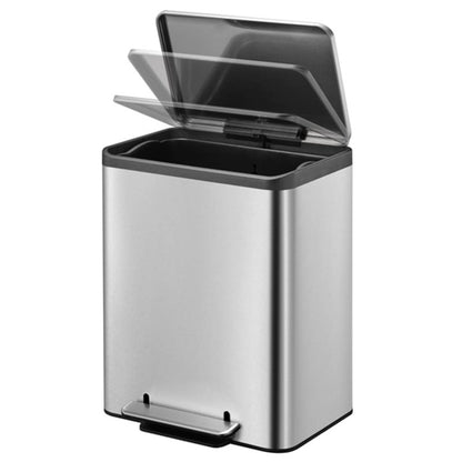 Eko Cubo De Pedal Ecocasa 30 L Plateado Mate_5