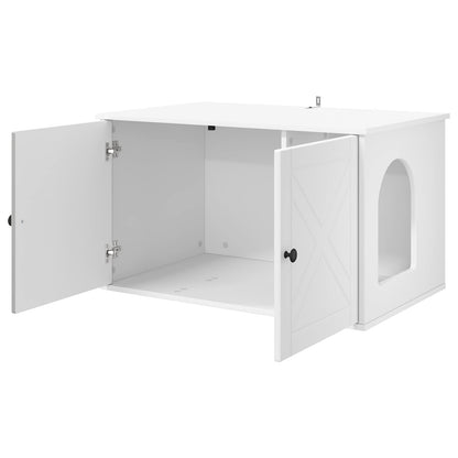Casa Para Gatos 85 X 55 X 50,5 Cm Madera De Ingeniería_4