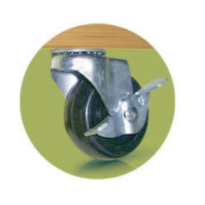 Soporte Con Ruedas Madera Flora Roll Diam 40 Cm Nortene_1