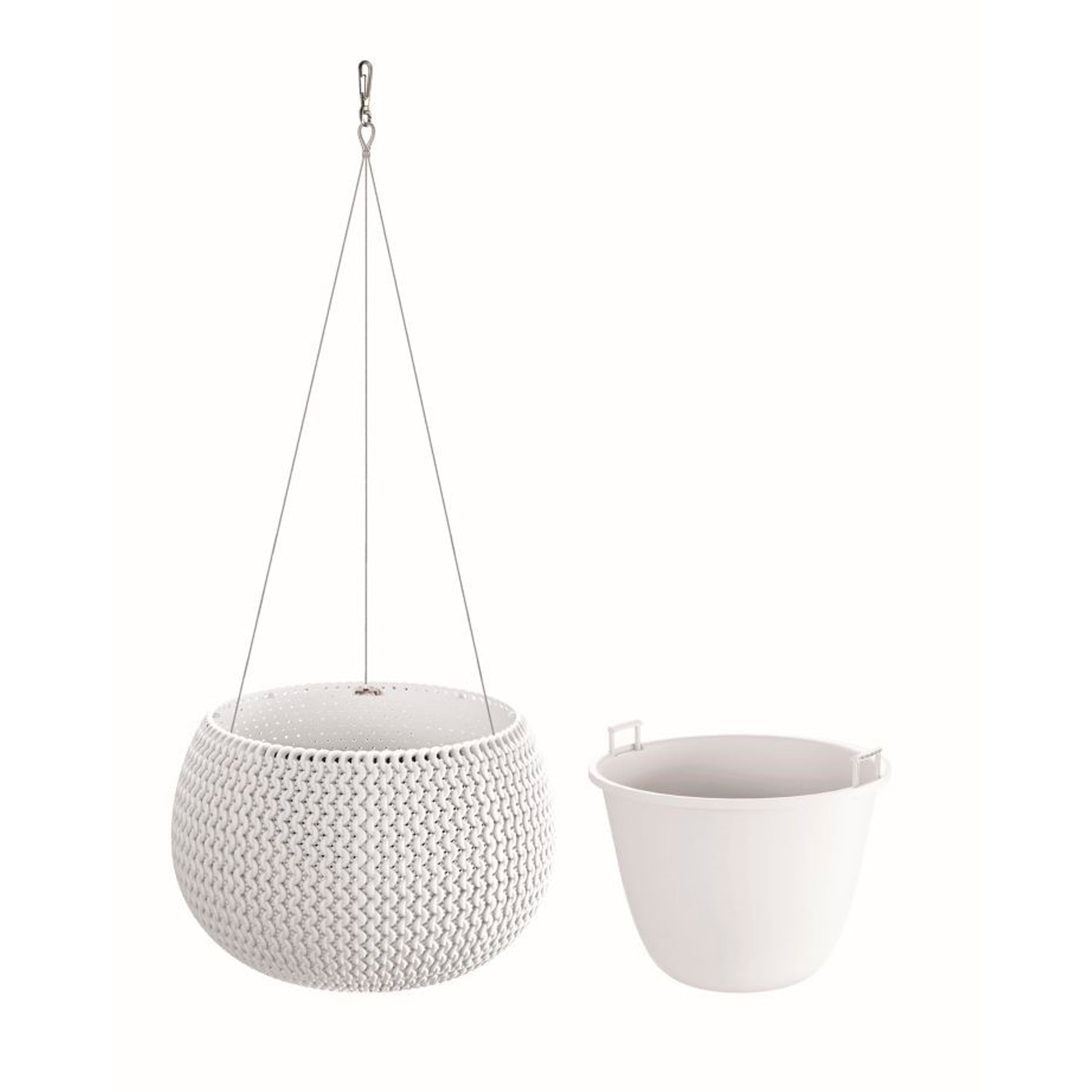 Maceta Splofy Bowl Ws 3,9l., Con Depósito, Dimensiones (mm) 290x290x195, Color Blanco_3
