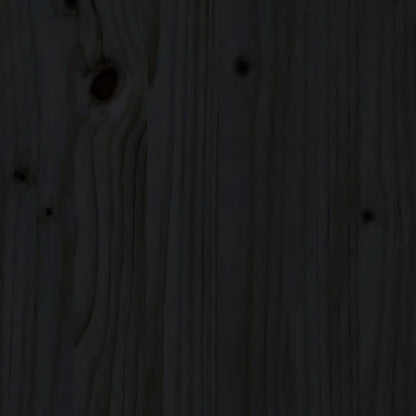 Estructura De Cama Para Niños Madera De Pino Negro 90x190 Cm / Vetonek_3