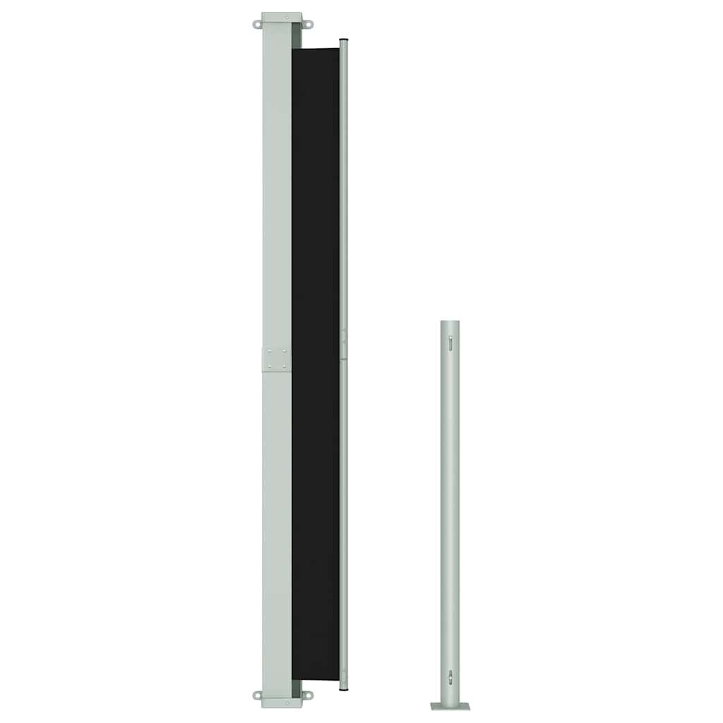 Vidaxl Toldo Lateral Retráctil Para Patio Negro 200x300 Cm_4