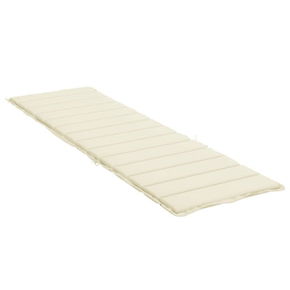 Vidaxl Cojín De Tumbona De Tela Oxford Crema 200x60x3 Cm_3