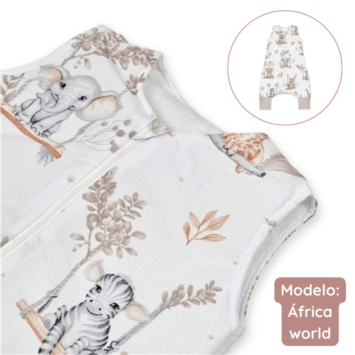 Saco De Dormir Con Patas 12 A 36 Meses Africa World_5