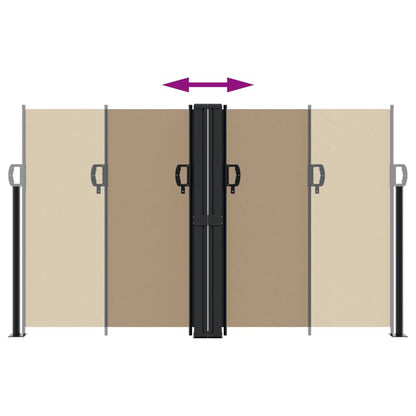 Vidaxl Toldo Lateral Retráctil Gris Taupe 140x1000 Cm_4