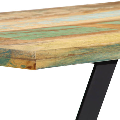 Mesa De Comedor Madera Maciza Reciclada 120x60x76 Cm_4