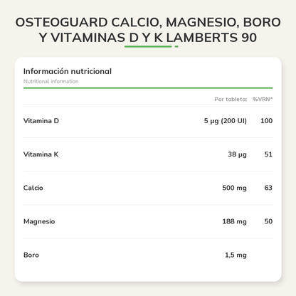 Información nutricional