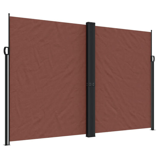 Vidaxl Toldo Lateral Retráctil Marrón 220x1000 Cm_0