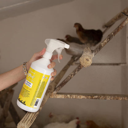 Solupioj Spray - Gallinas, Ácaros, Garrapatas, Chinches - Desinsectante Para Instalaciones De Animales - 1 Litro_3