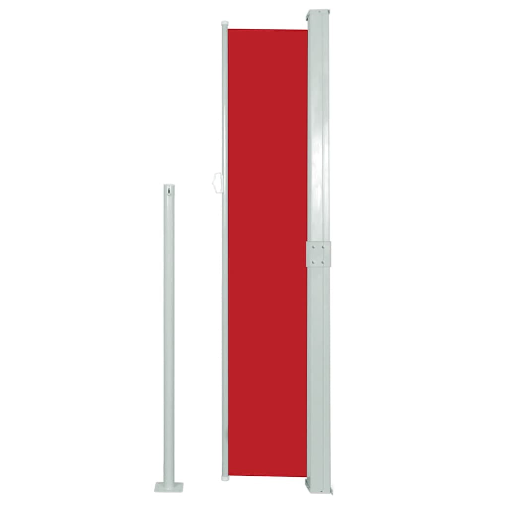 Vidaxl Toldo Lateral Retráctil De Jardín Rojo 170x300 Cm_3
