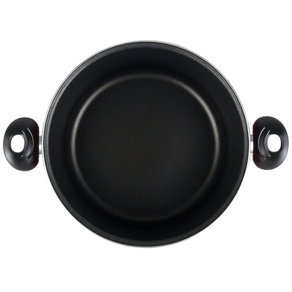 Magefesa Praga Olla 20, Acero Esmaltado Vitrificado, En Granate, Inducción Y Lavavajillas