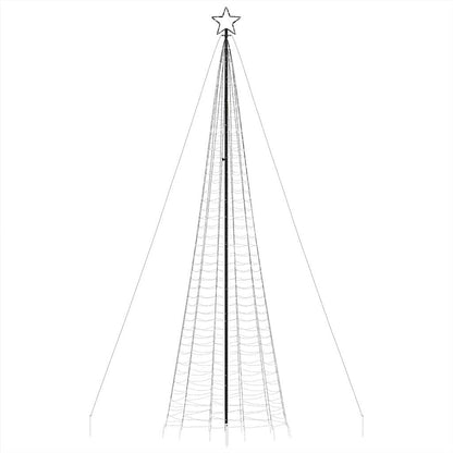 Vidaxl Árbol De Navidad Led Con Estacas 1534 Leds Blanco Cálido 500 Cm_3