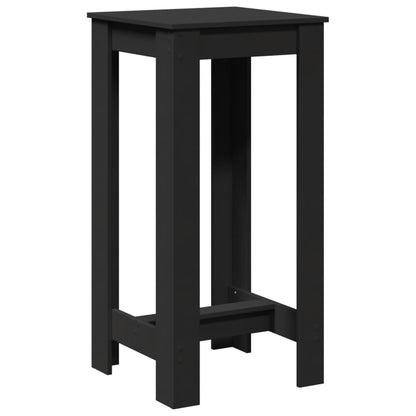 Mesa Alta De Bar Madera De Ingeniería Negra 51x50x103,5 Cm_4