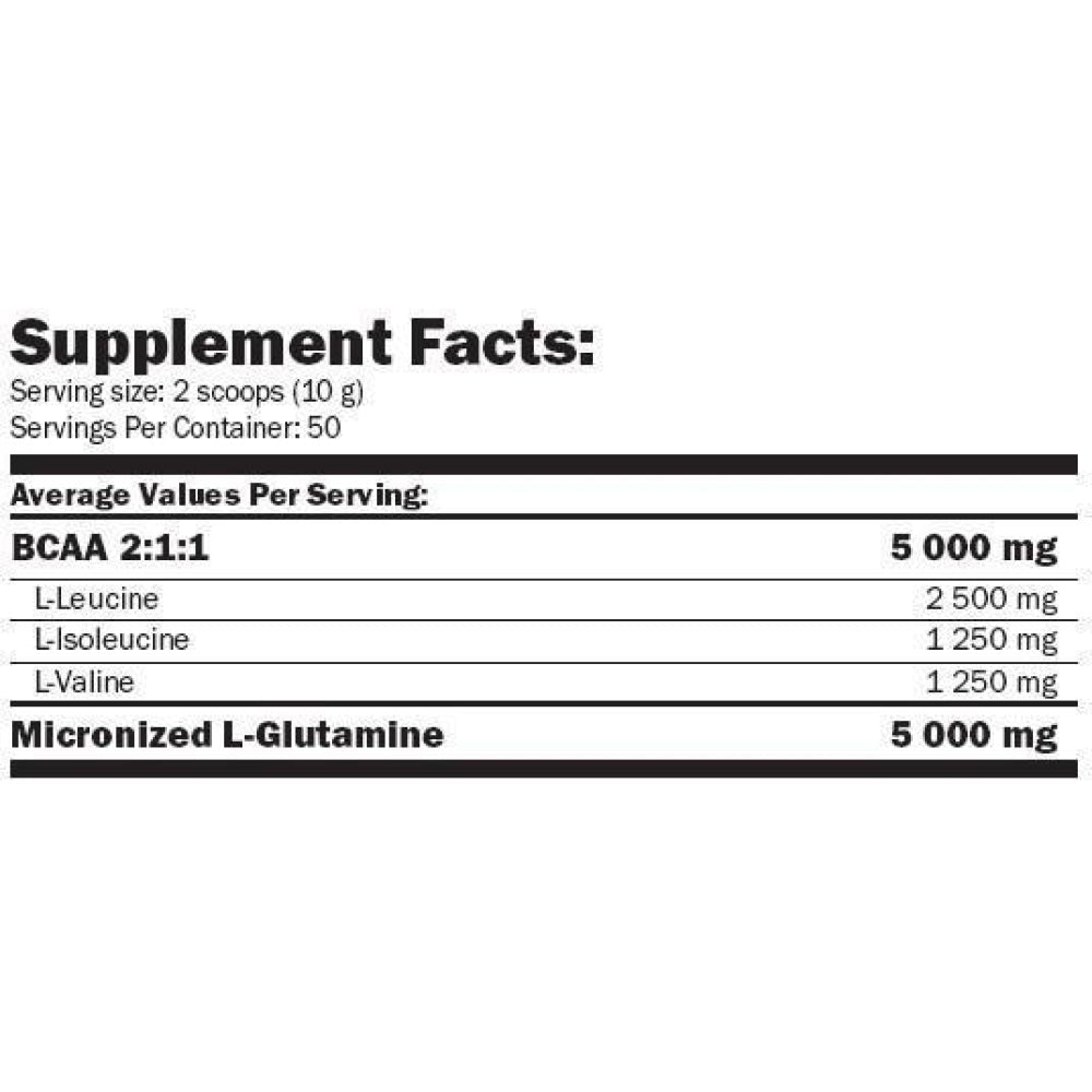 Glutamine + Bcaa 530 Gr Naranja_1