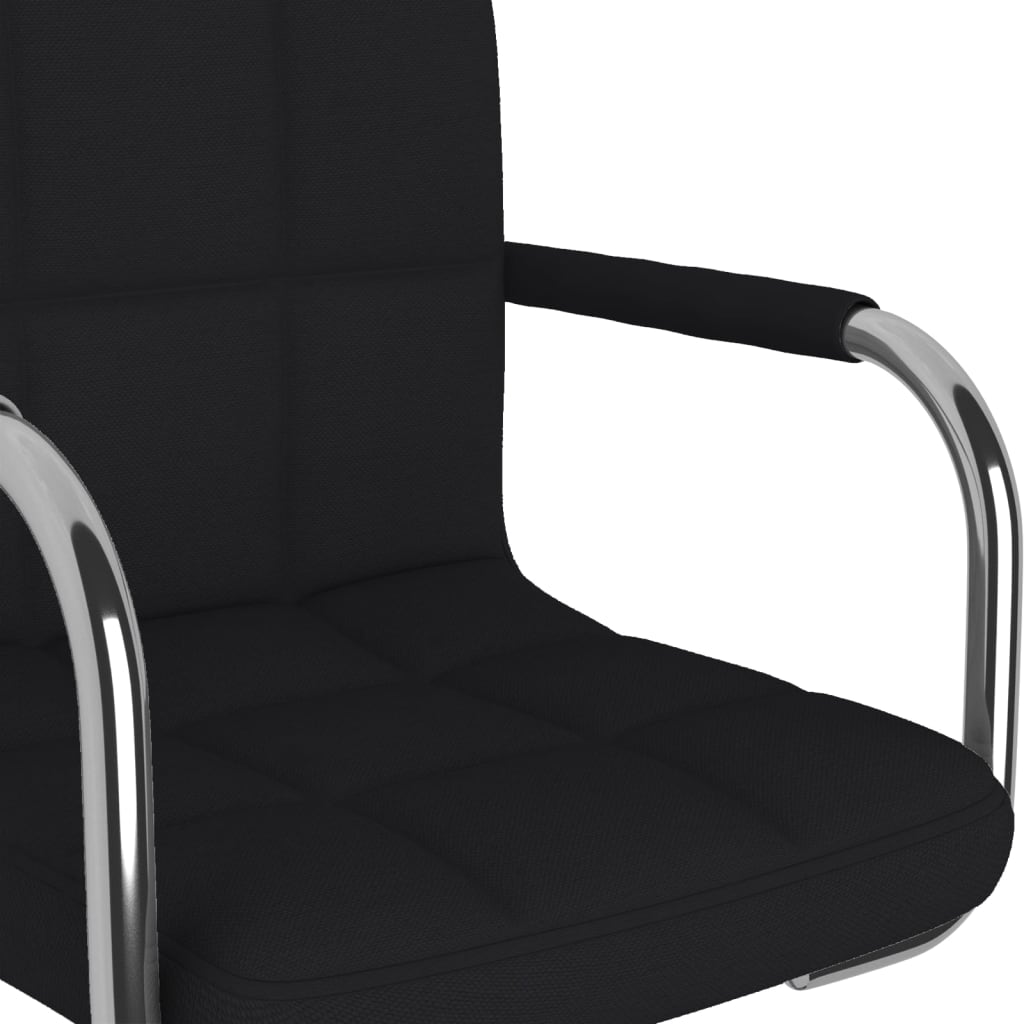 Taburete De Cocina De Tela Negro_5