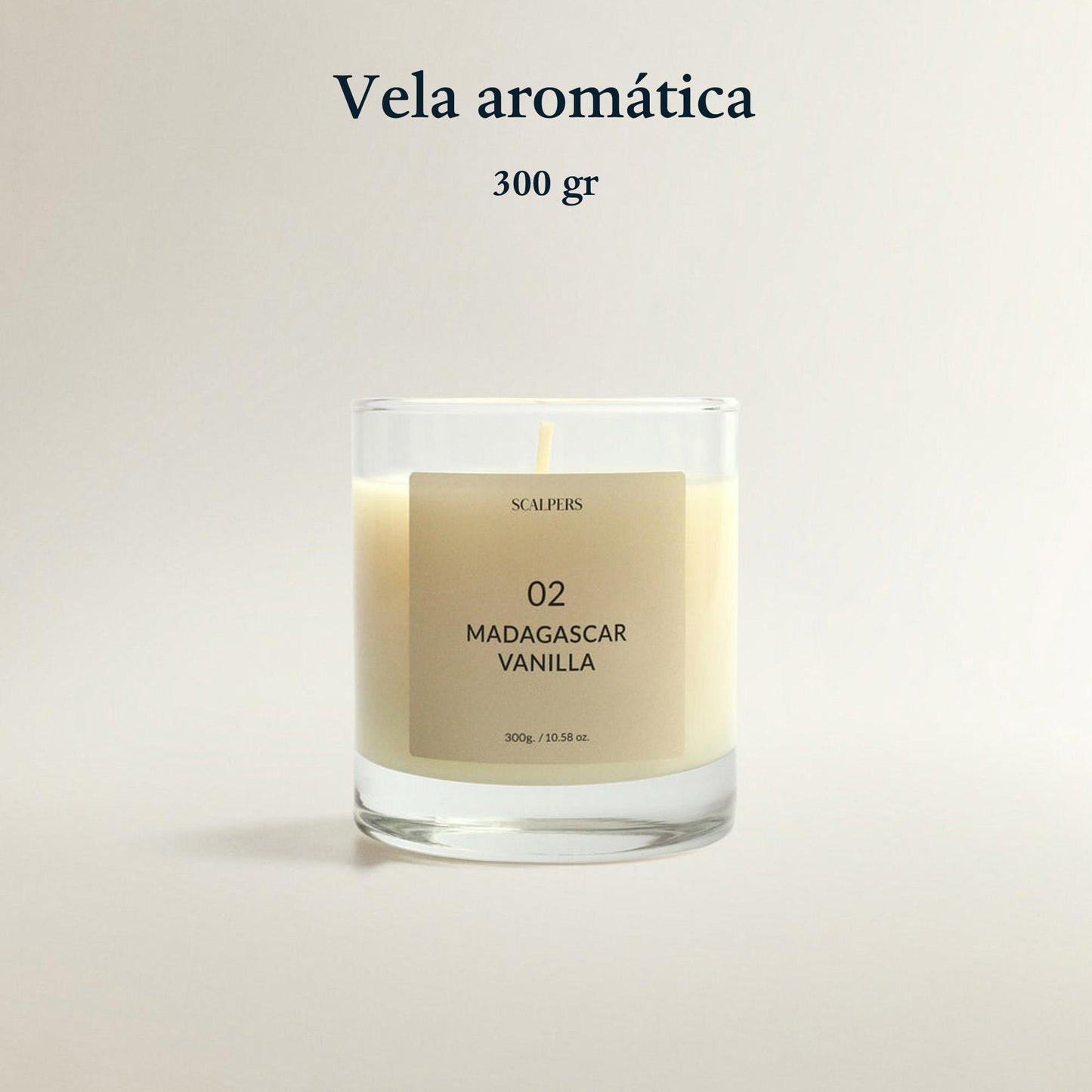Vela Aromática 300gr Vainilla De Madagascar Scalpers_1