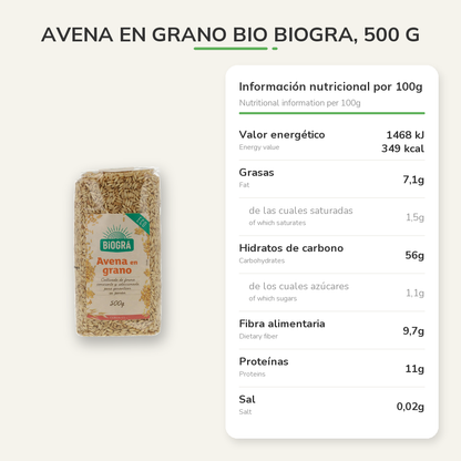 Información nutricional