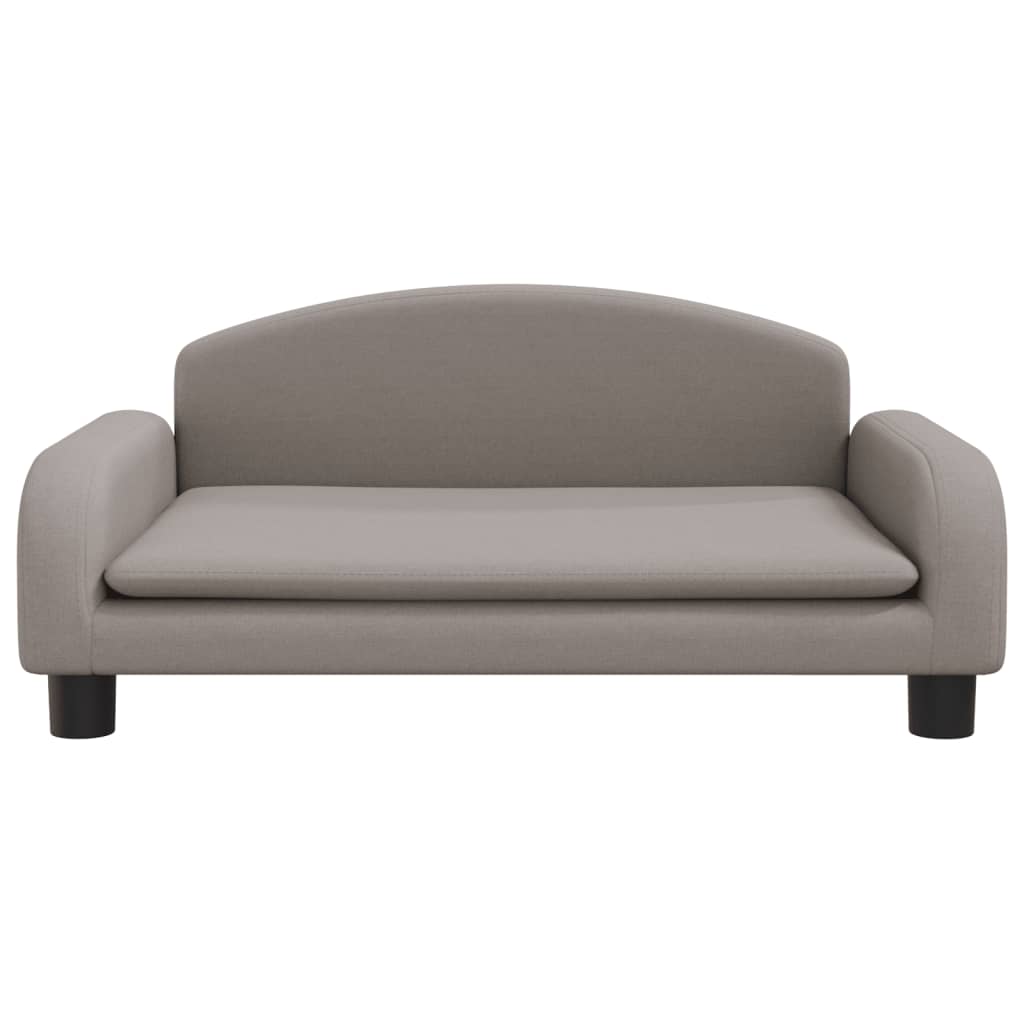 Cama Para Perros De Tela Gris Taupé 70x45x30 Cm / Vetonek_1