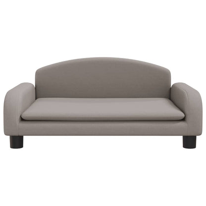 Cama Para Perros De Tela Gris Taupé 70x45x30 Cm / Vetonek_1