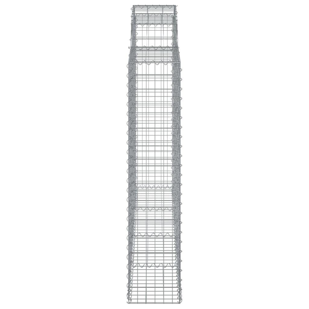 Cestas Gaviones 13 Uds Forma De Arco Hierro 200x30x140/160 Cm_4