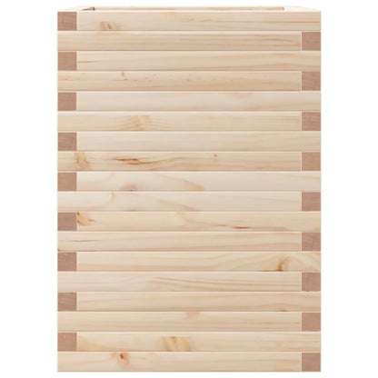 Jardinera De Madera Maciza De Pino 50x50x68,5 Cm_5