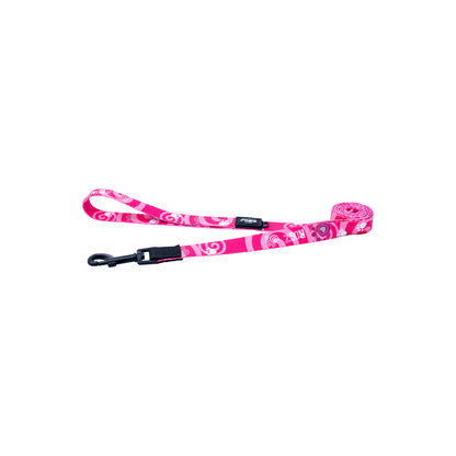 Correa Para Perro, Modelo Fusion De Rogz, Estampado Huellas Rosas. Talla Xl (39-64kg)_2