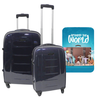 Set De 2 Maletas Trolleys Con Funda Protectora'around The World'_0