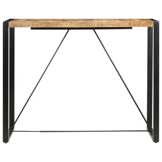 Mesa Alta De Cocina De Madera Maciza De Mango 140x70x110 Cm_0