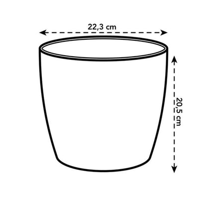 Macetero reciclado Coffee Collection Round Elho 14 cm