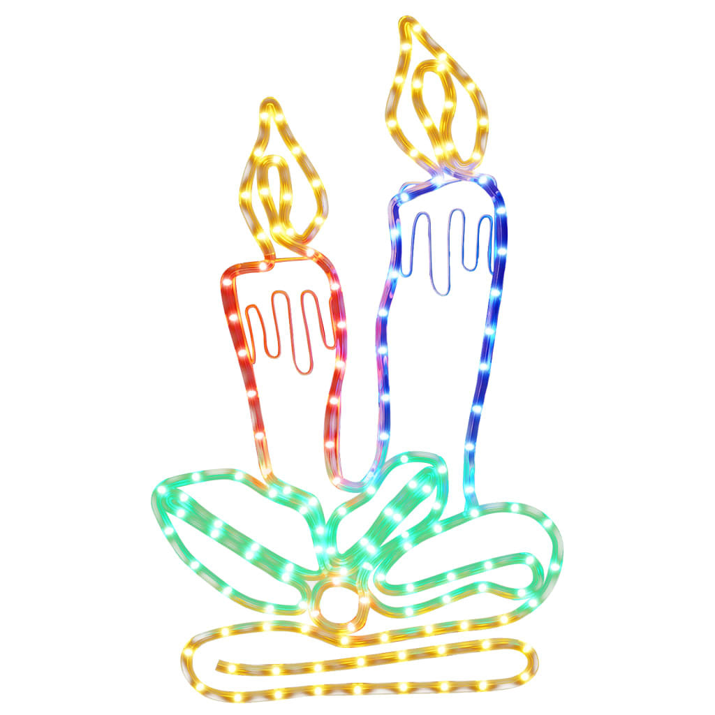 Vidaxl Figura De Velas De Navidad Con 144 Led 70x42 Cm_0