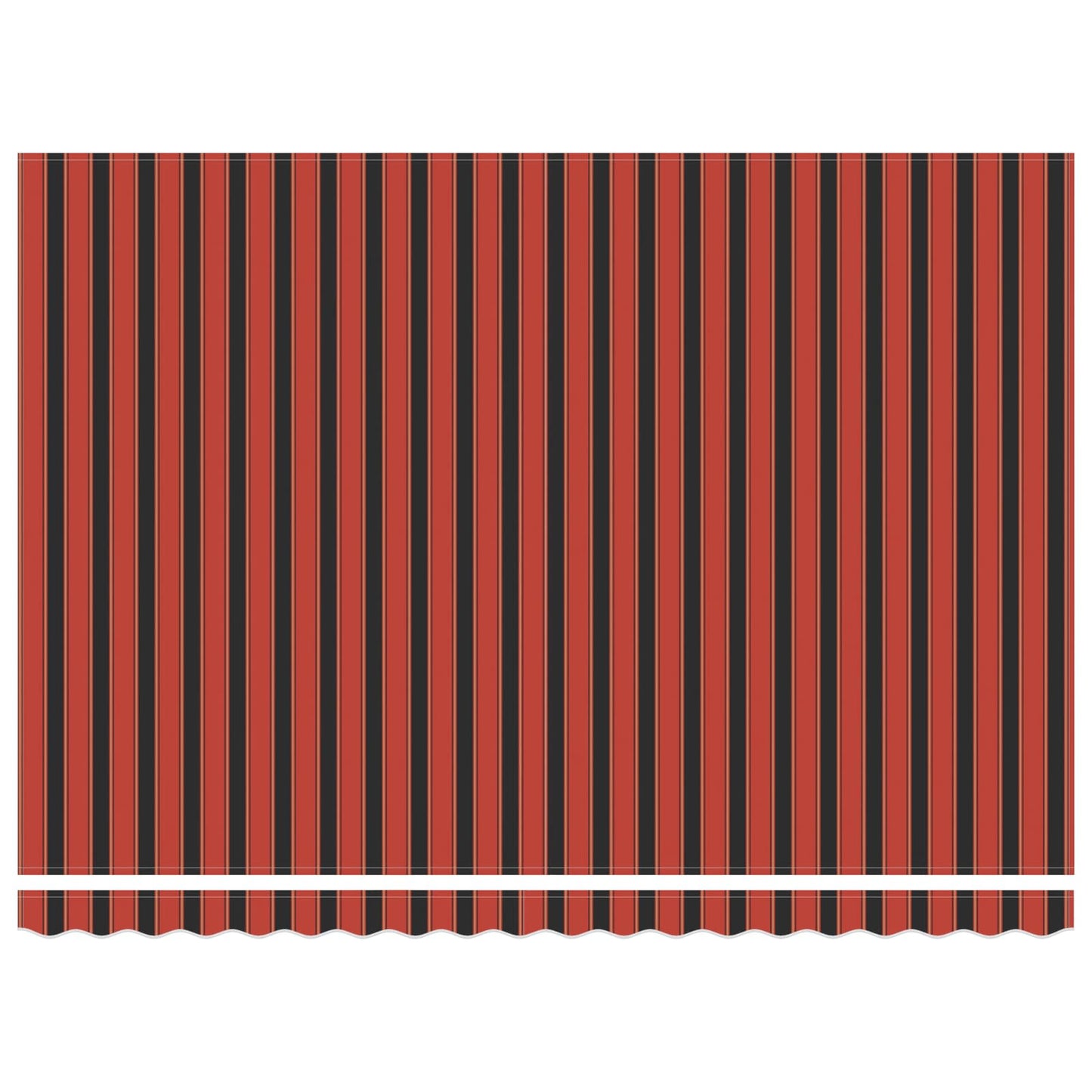 Toldo Retráctil Naranja Y Marrón 450 X 300 Cm Tela Y Aluminio_5