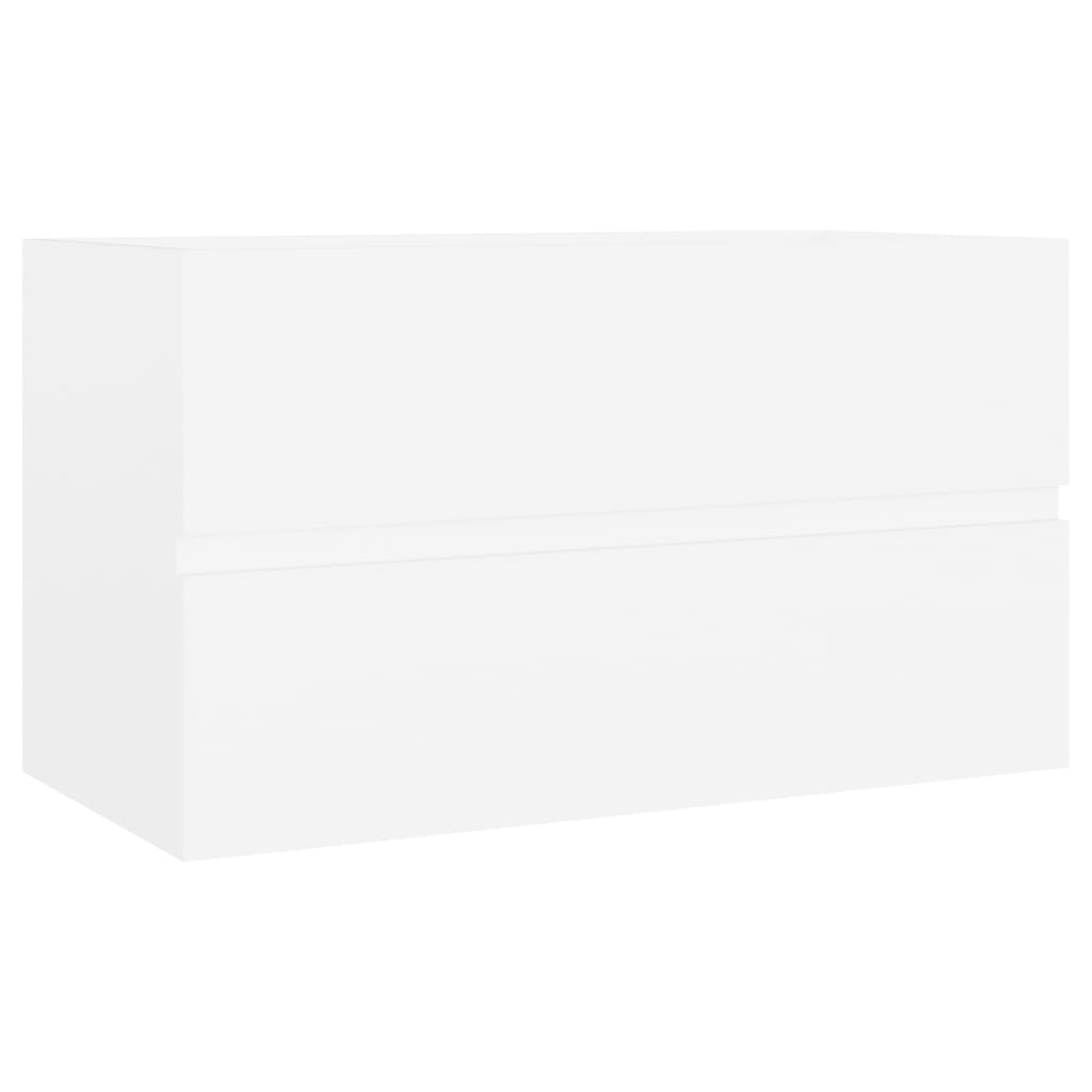 Mueble Con Lavabo Madera De Ingeniería Blanco_1
