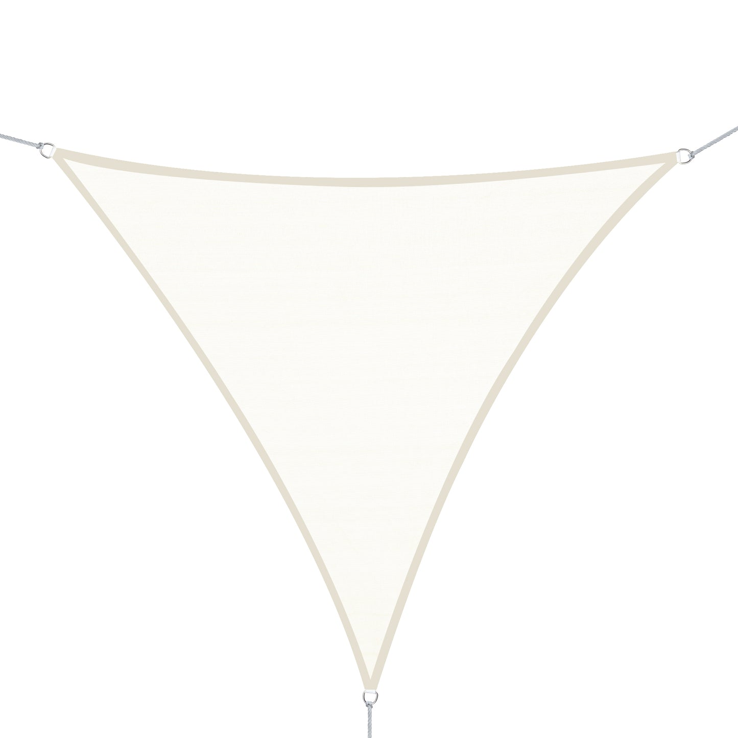 Outsunny Toldo Vela Sombrilla Parasol Triangulo Tejido De Poliester 160g/m2_0