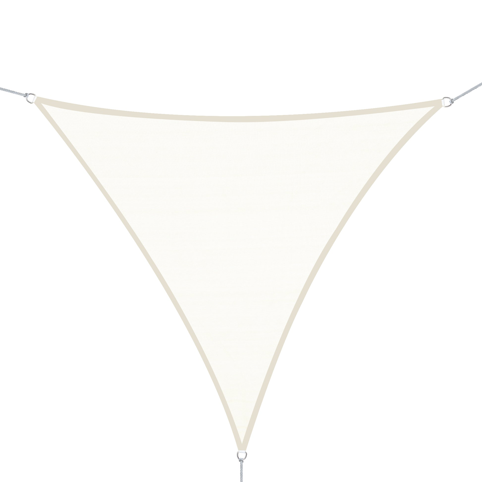 Outsunny Toldo Vela Sombrilla Parasol Triangulo Tejido De Poliester 160g/m2_0