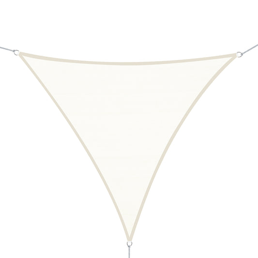 Outsunny Toldo Vela Sombrilla Parasol Triangulo Tejido De Poliester 160g/m2_0
