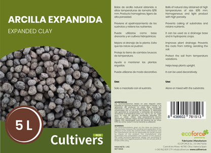 Cultivers Arcilla Expandida Arlita 20 L