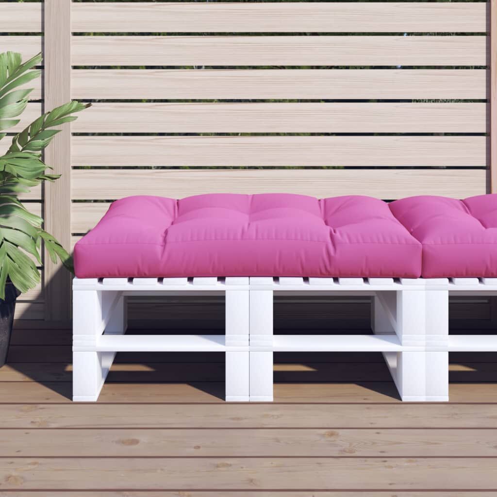Vidaxl Cojín Para Palés Tela Rosa 120x80x12 Cm_1