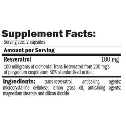 Pure Resveratrol Anti-ox 60 Caps