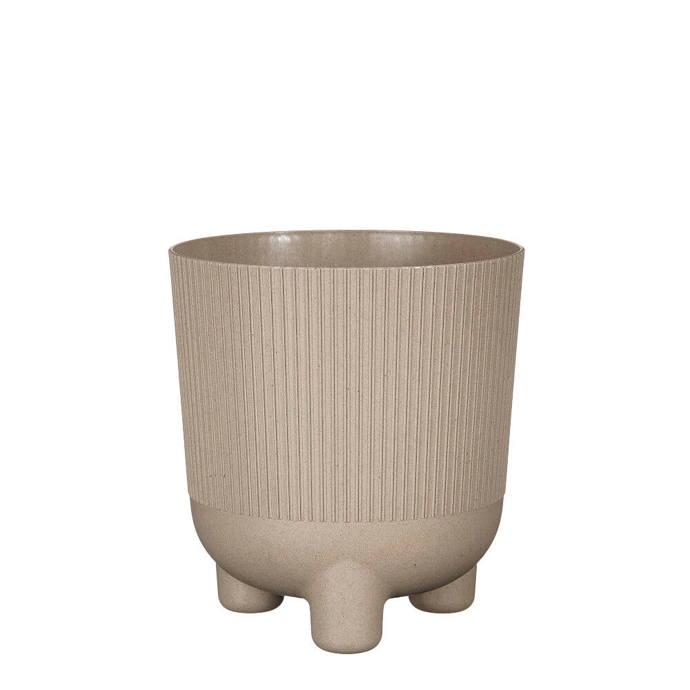Macetero Taupe Plástico Reciclado 18cm_0