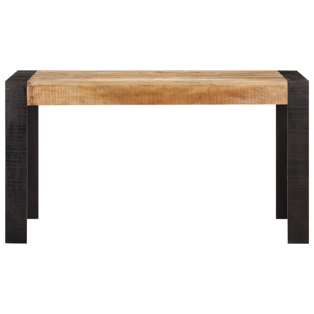 Mesa De Comedor Madera Maciza De Mango En Bruto 140x70x76 Cm_0