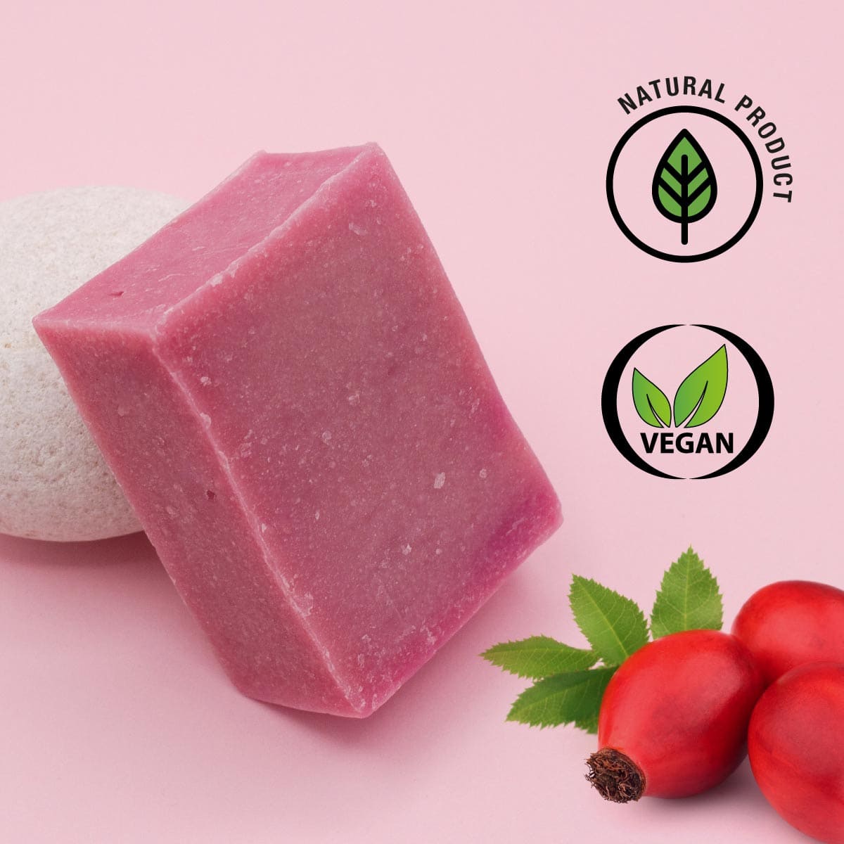 Jabón Natural Rosa Mosqueta Labnatur 100 g | Regenera y Suaviza | Piel con Marcas | Vegano_1