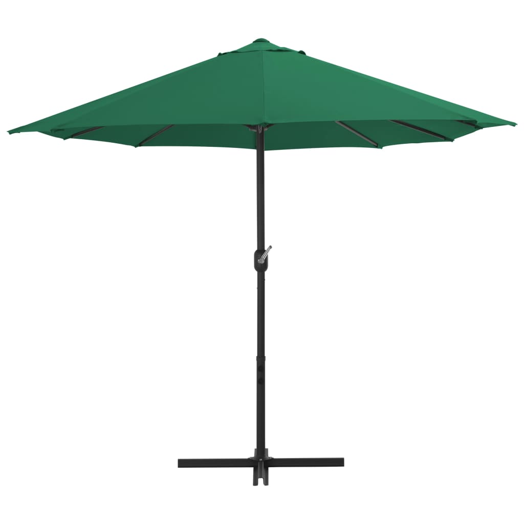 Sombrilla De Jardín Con Palo De Aluminio Verde 460x270 Cm_1