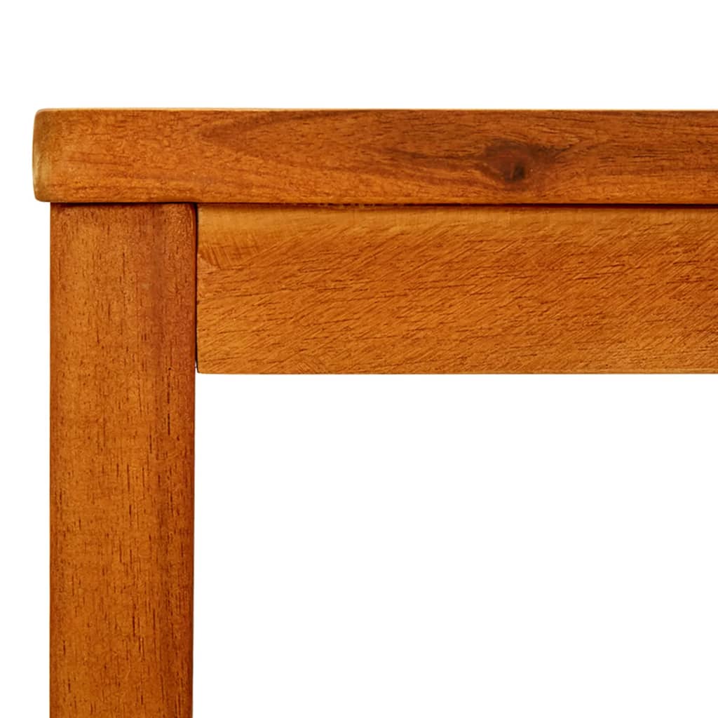 Mesa De Centro De Madera Maciza De Acacia 50x35x45 Cm_3