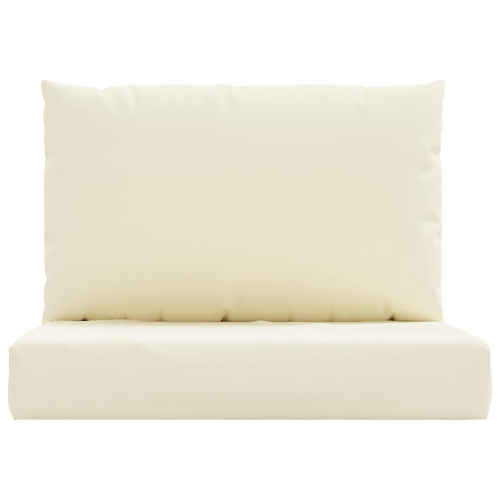 Vidaxl Cojines Para Palés 2 Unidades Tela Oxford Blanco Crema_3