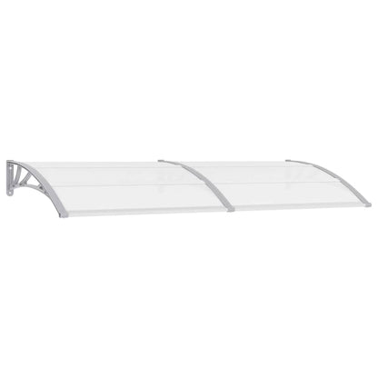 Marquesina Para Puerta Pc Gris Y Transparente 240x75 Cm_0