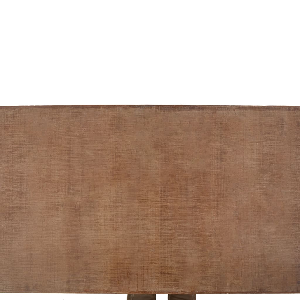 Mesa De Centro De Madera Maciza De Abeto Marrón 91x51x38 Cm_2